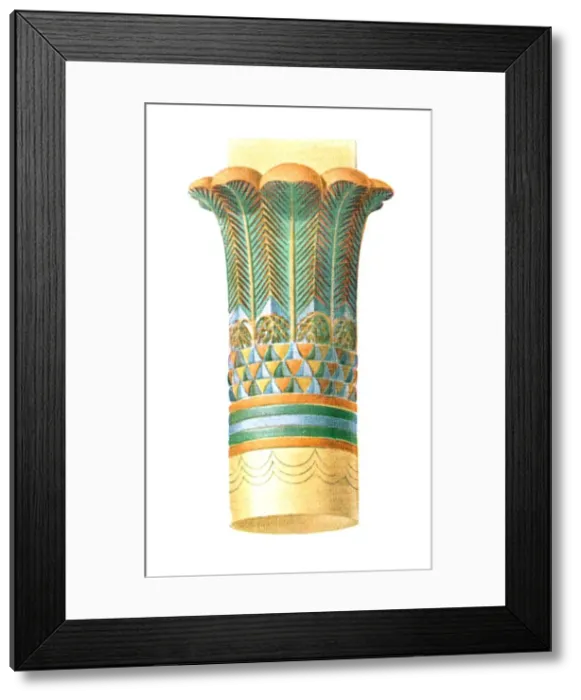 Framed Print : Capital from Philae, Egypt, (1928). Creator: Unknown Framed Print : Capital from Philae, Egypt, (1928). Creator: Unknown