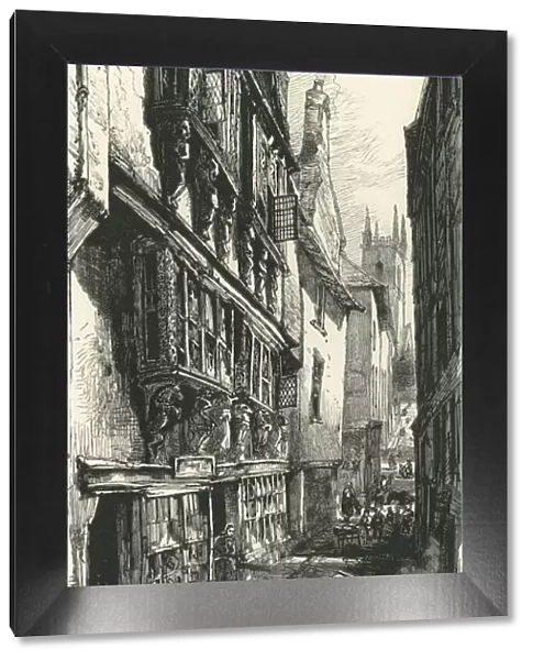 Street in Dartmouth, c1870