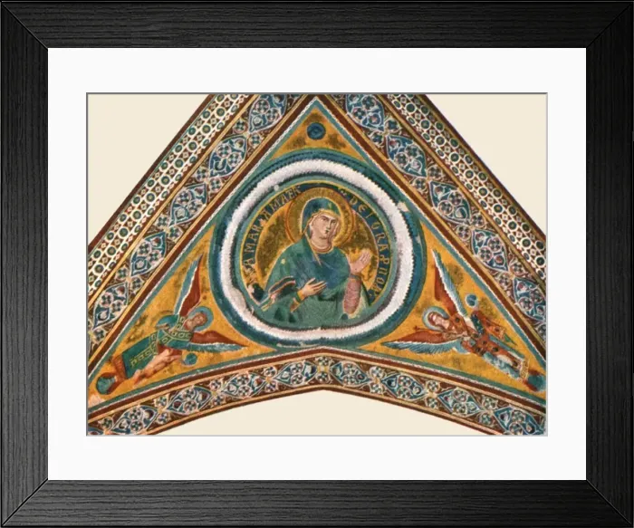 Framed Print : Decoration in the Basilica of Saint Francis, Assisi, Italy, (1928). Creator: Unknown Framed Print : Decoration in the Basilica of Saint Francis, Assisi, Italy, (1928). Creator: Unknown