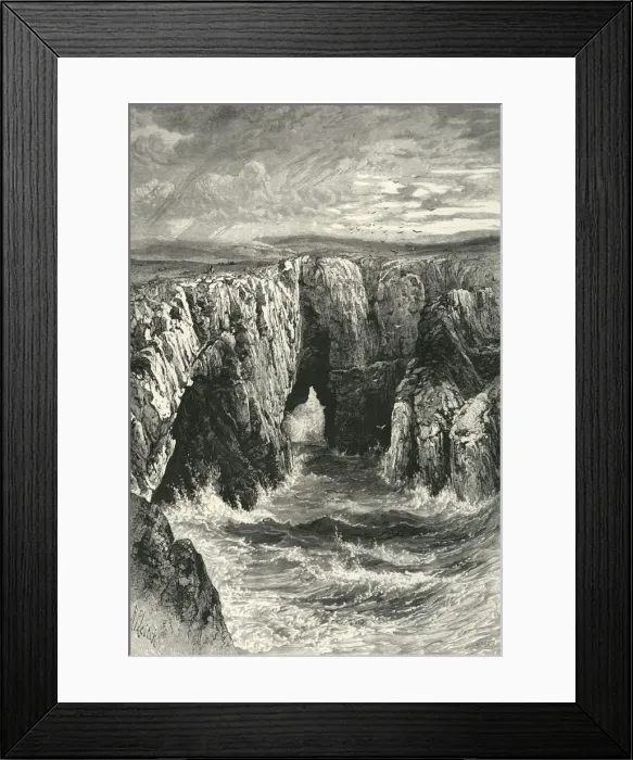 Framed Print : An Iron-Bound Coast, c1870 Framed Print : An Iron-Bound Coast, c1870