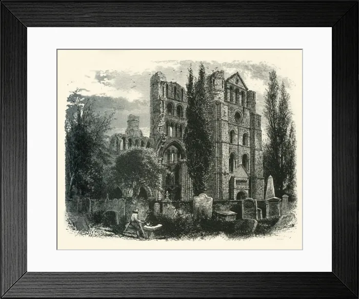Framed Print : Kelso Abbey, c1870 Framed Print : Kelso Abbey, c1870