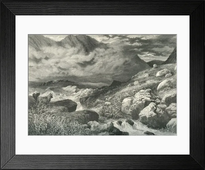 Framed Print : In the Pass of Glencoe, c1870 Framed Print : In the Pass of Glencoe, c1870
