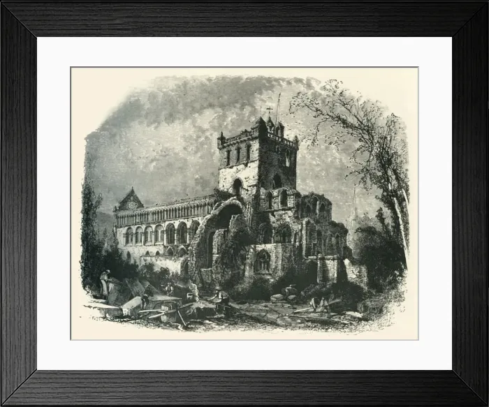 Framed Print : Jedburgh Abbey, c1870 Framed Print : Jedburgh Abbey, c1870