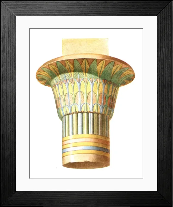Framed Print : Capital from Philae, Egypt, (1928). Creator: Unknown Framed Print : Capital from Philae, Egypt, (1928). Creator: Unknown