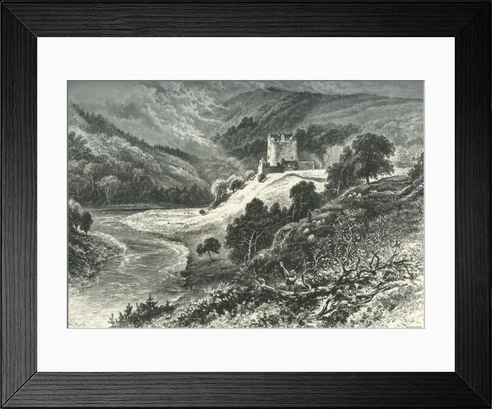 Framed Print : Neidpath Castle, c1870 Framed Print : Neidpath Castle, c1870