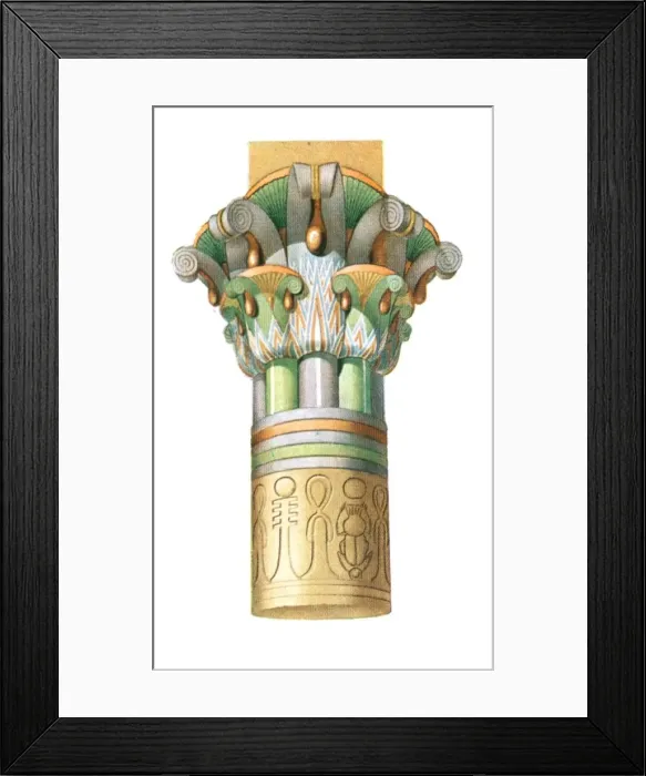 Framed Print : Ptolemaic-Roman capital from Philae, Egypt, (1928). Creator: Unknown