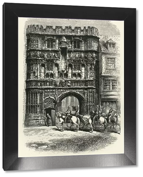 The Precinct Gate, Canterbury, c1870