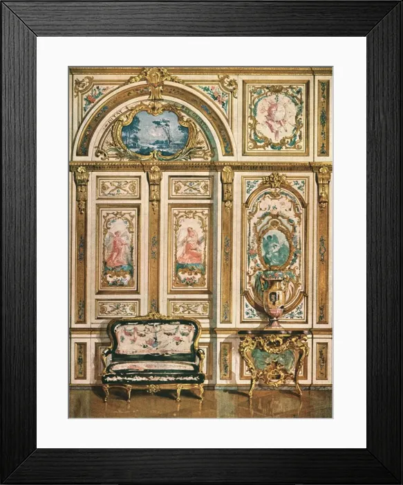 Framed Print : Mural decoration in the Palace of Fontainebleau, France, (1928). Creator: Unknown Framed Print : Mural decoration in the Palace of Fontainebleau, France, (1928). Creator: Unknown