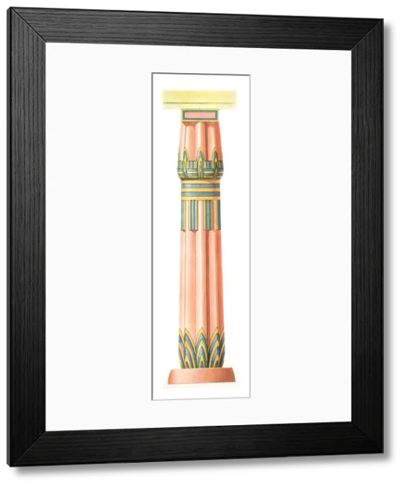 Framed Print : Column from Karnak, Egypt, (1928). Creator: Unknown Framed Print : Column from Karnak, Egypt, (1928). Creator: Unknown