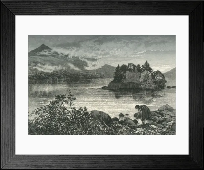 Framed Print : Ben Lomond and Inveruglas Isle, c1870 Framed Print : Ben Lomond and Inveruglas Isle, c1870