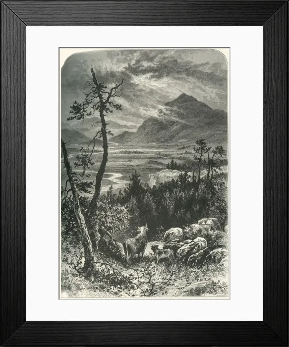Framed Print : Craig-Dhu: From Above Kinguissie, c1870 Framed Print : Craig-Dhu: From Above Kinguissie, c1870