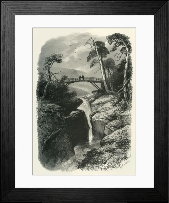 Framed Print : The Linn of Dee, c1870 Framed Print : The Linn of Dee, c1870