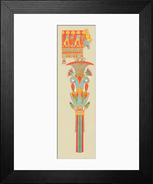 Framed Print : Bouquet capital, Thebes, Egypt, (1928). Creator: Unknown Framed Print : Bouquet capital, Thebes, Egypt, (1928). Creator: Unknown