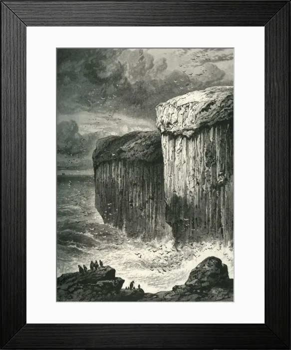 Framed Print : Fingals Cave, Staffa, c1870 Framed Print : Fingals Cave, Staffa, c1870