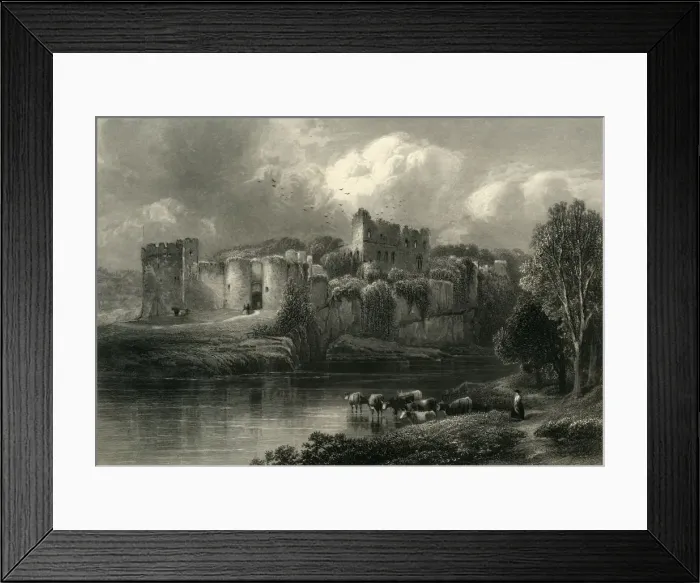 Framed Print : Chepstow Castle, c1870 Framed Print : Chepstow Castle, c1870