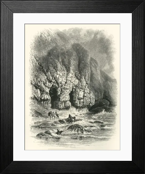 Framed Print : In Shrinkle Bay, South Wales, c1870 Framed Print : In Shrinkle Bay, South Wales, c1870