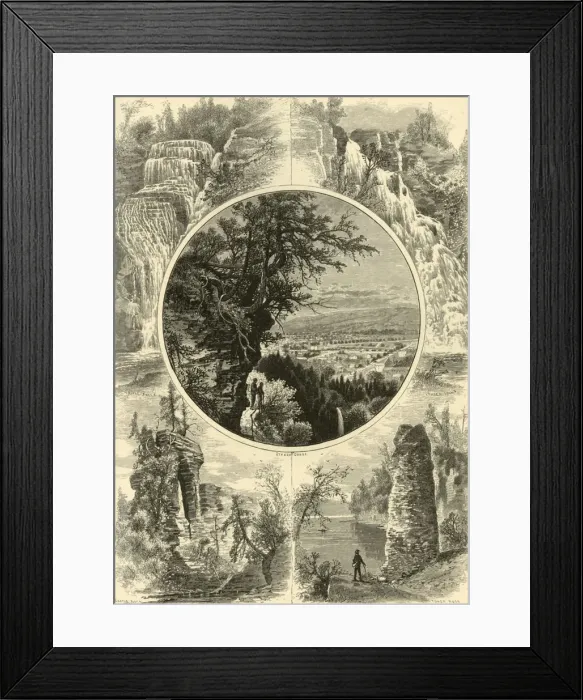 Framed Print : Cayuga Lake Scenery, 1874. Creator: John J. Harley