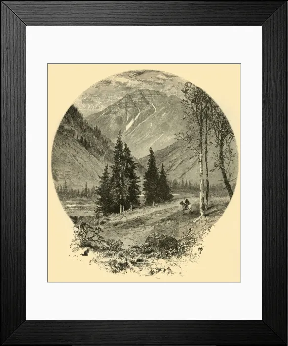 Framed Print : Teocalli Mountain, 1874. Creator: J. G. Smithwick Framed Print : Teocalli Mountain, 1874. Creator: J. G. Smithwick
