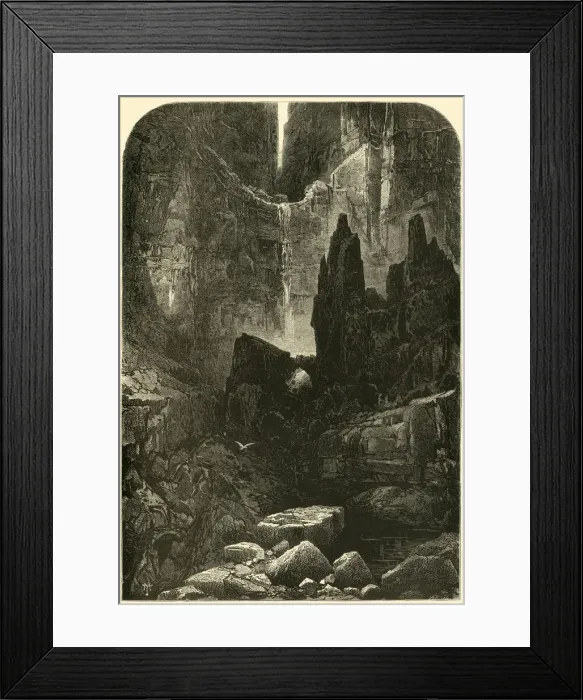 Framed Print : Walls of the Grand Canyon, 1874. Creator: Phineas F. Annin Framed Print : Walls of the Grand Canyon, 1874. Creator: Phineas F. Annin