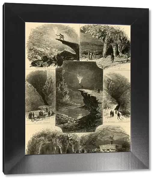 Scenes in Mammoth Cave, 1874. Creator: Alfred Waud