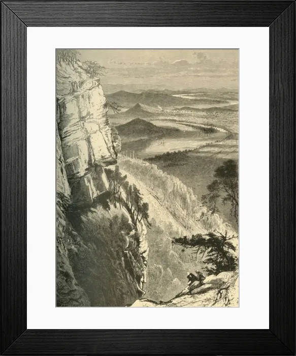 Framed Print : Chattanooga and the Tennessee from Lookout Mountain, 1872. Creator: Frederick William Quartley Framed Print : Chattanooga and the Tennessee from Lookout Mountain, 1872. Creator: Frederick William Quartley