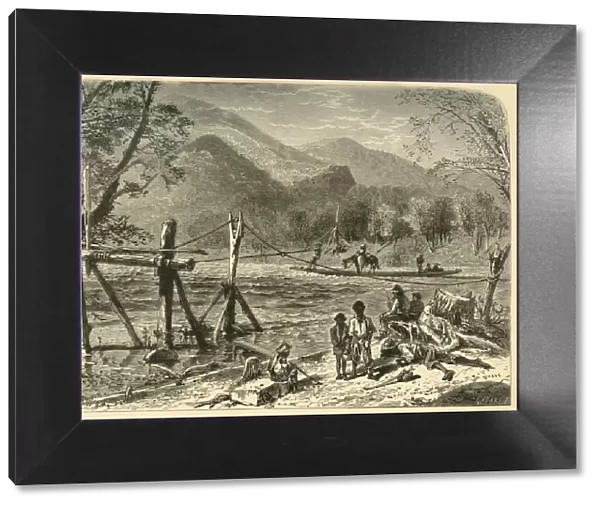 A Ferry on the French Broad, 1872. Creator: John Karst