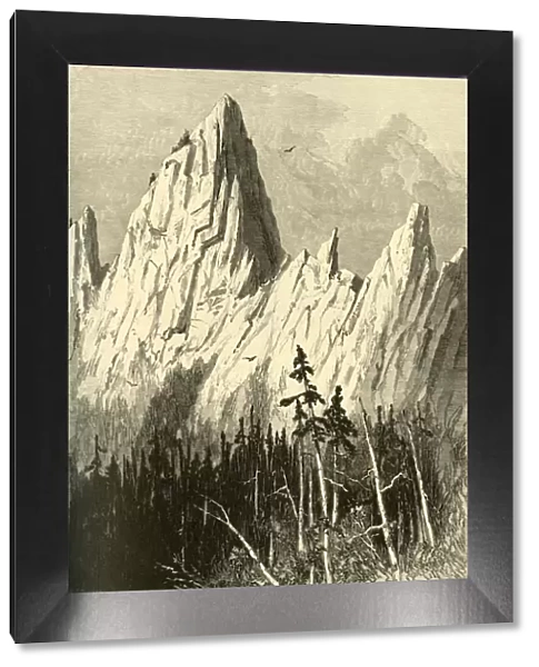 Castellated Rock, 1872. Creator: John Filmer
