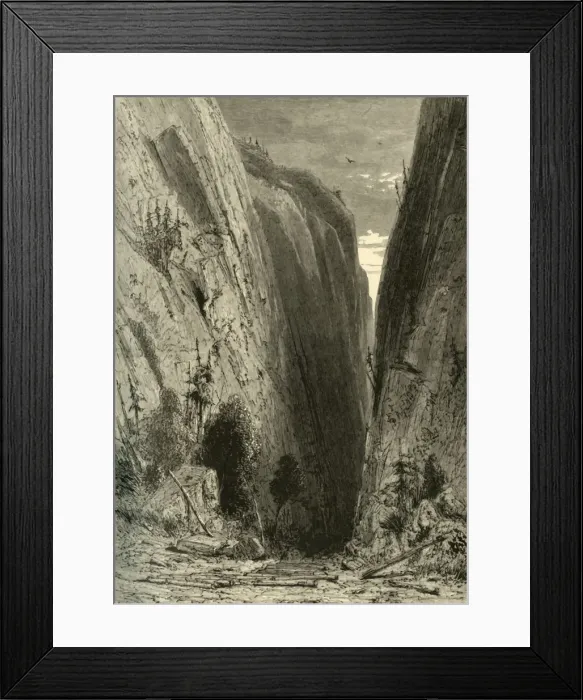 Framed Print : Umpqua Canon, 1872. Creator: Robert Swain Gifford Framed Print : Umpqua Canon, 1872. Creator: Robert Swain Gifford
