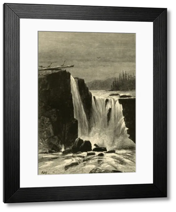 Framed Print : Southern Side of Willamette Falls, 1872. Creator: Albert Bobbett Framed Print : Southern Side of Willamette Falls, 1872. Creator: Albert Bobbett