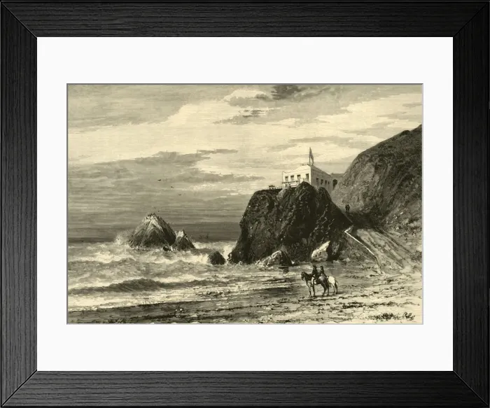Framed Print : The Cliff House, 1872. Creator: John J. Harley Framed Print : The Cliff House, 1872. Creator: John J. Harley