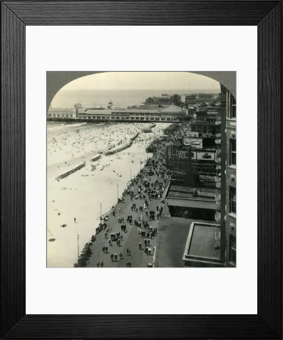 Framed Print : Atlantic City, N. J. Americas Foremost Seaside Resort - the Boardwalk and Steel Framed Print : Atlantic City, N. J. Americas Foremost Seaside Resort - the Boardwalk and Steel