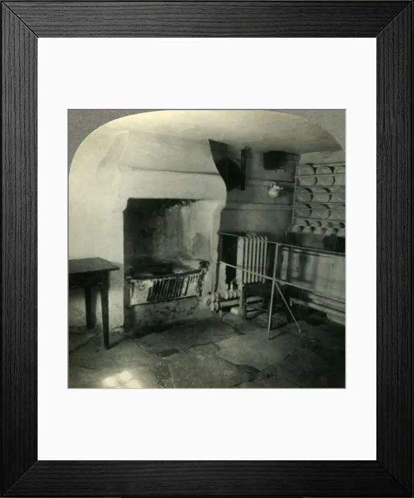 Framed Print : Burns Cottage - Room, where the Poet was Born, Ayr, Scotland, c1930s. Creator: Unknown Framed Print : Burns Cottage - Room, where the Poet was Born, Ayr, Scotland, c1930s. Creator: Unknown