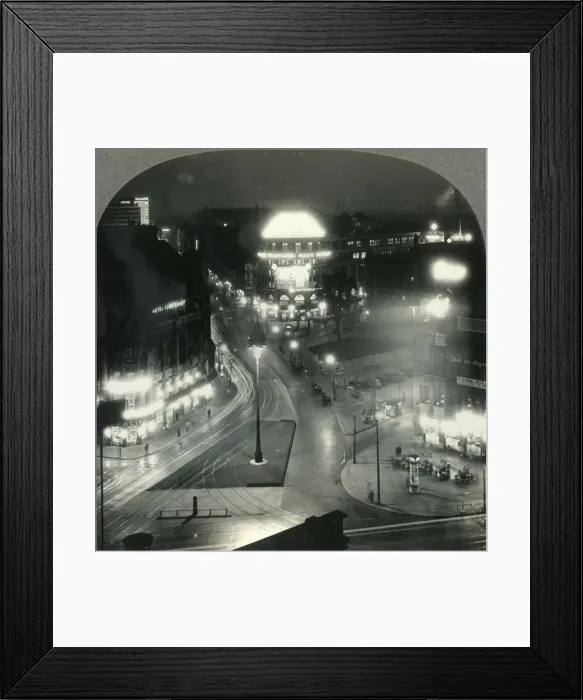 Framed Print : Potsdammer Platz at Night, the Center of Berlins Gay Night Life, Germany, c1930s Framed Print : Potsdammer Platz at Night, the Center of Berlins Gay Night Life, Germany, c1930s