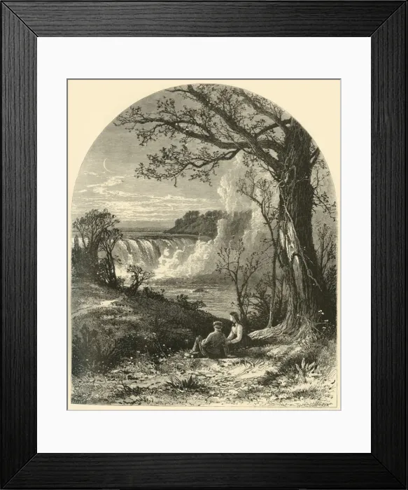 Framed Print : Cohoes Falls, 1874. Creator: John Karst Framed Print : Cohoes Falls, 1874. Creator: John Karst