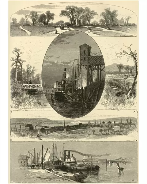 Scenes in and around Albany, 1874. Creator: John J. Harley
