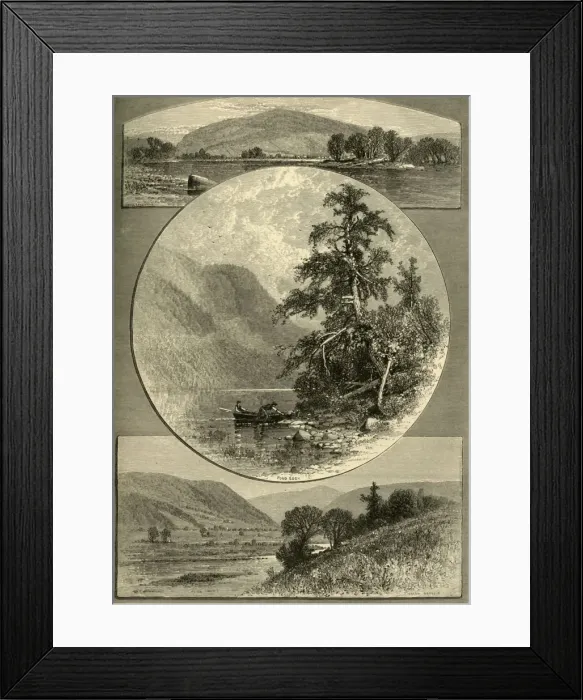 Framed Print : The Upper Delaware, 1874. Creator: W. H. Morse Framed Print : The Upper Delaware, 1874. Creator: W. H. Morse