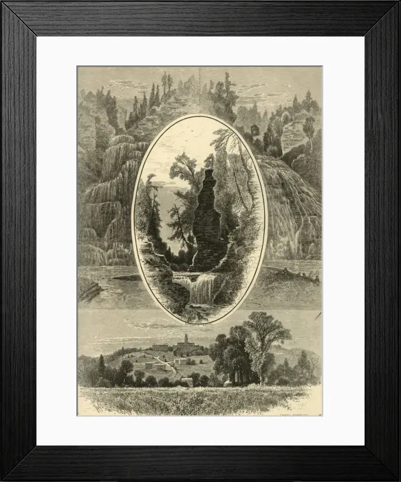 Framed Print : Vicinity of Ithaca, 1874. Creator: John Douglas Woodward Framed Print : Vicinity of Ithaca, 1874. Creator: John Douglas Woodward