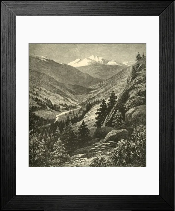 Framed Print : Grays Peak, 1874. Creator: Thomas Moran Framed Print : Grays Peak, 1874. Creator: Thomas Moran