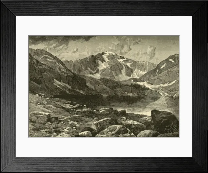 Framed Print : Chicago Lake, 1874. Creator: Thomas Moran Framed Print : Chicago Lake, 1874. Creator: Thomas Moran
