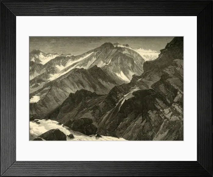 Framed Print : Snow-Mass Mountain, 1874. Creator: Thomas Moran Framed Print : Snow-Mass Mountain, 1874. Creator: Thomas Moran
