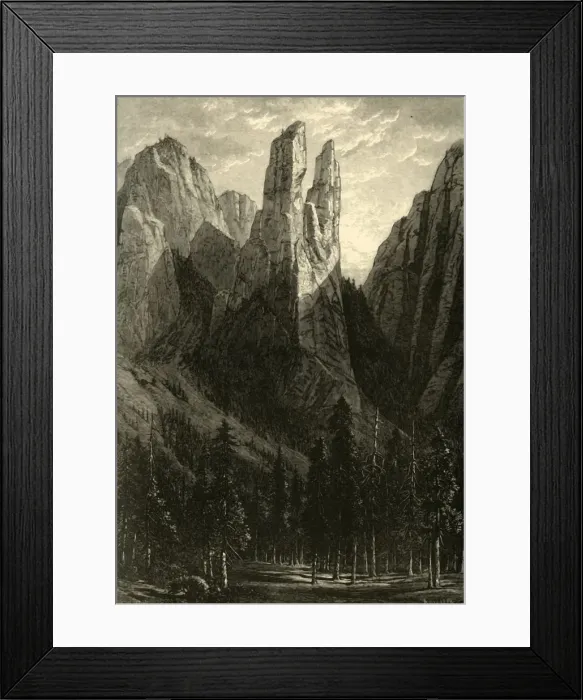 Framed Print : Cathedral Spires, 1872. Creator: Andrew Varick Stout Anthony