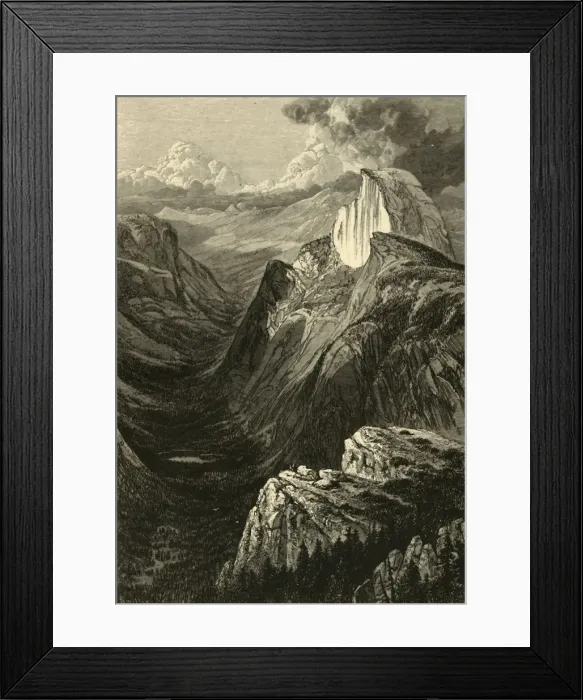 Framed Print : Tenaya Canon, from Glacier Point, 1872. Creator: John Filmer Framed Print : Tenaya Canon, from Glacier Point, 1872. Creator: John Filmer
