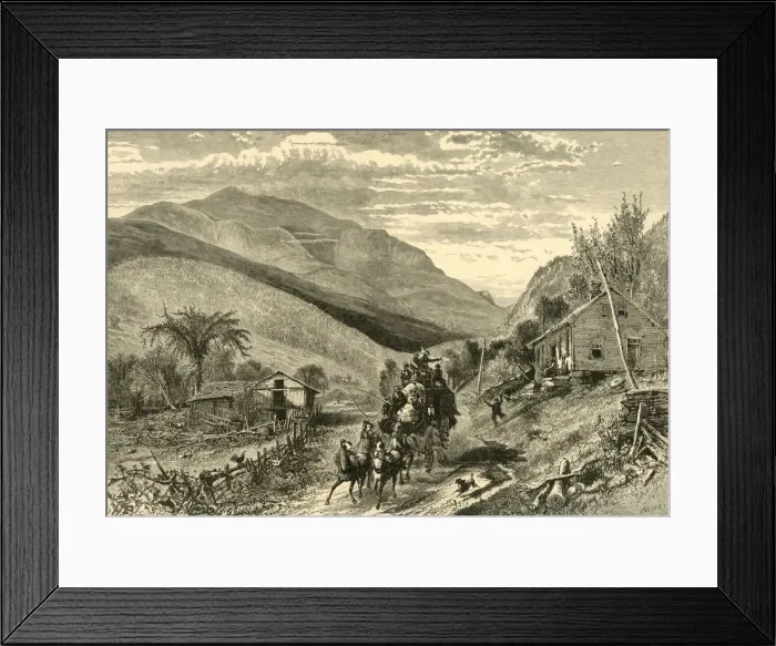Framed Print : Mount Washington, from the Conway Road, 1872. Creator: John J. Harley Framed Print : Mount Washington, from the Conway Road, 1872. Creator: John J. Harley