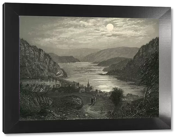 Harpers Ferry by Moonlight, 1872. Creator: Robert Hinshelwood