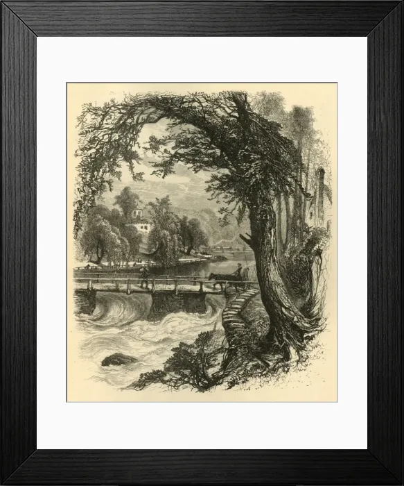 Framed Print : Kings Bridge, 1874. Creator: Harry Fenn Framed Print : Kings Bridge, 1874. Creator: Harry Fenn