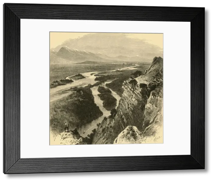 Framed Print : The Yellowstone, 1872. Creator: Frederick William Quartley Framed Print : The Yellowstone, 1872. Creator: Frederick William Quartley