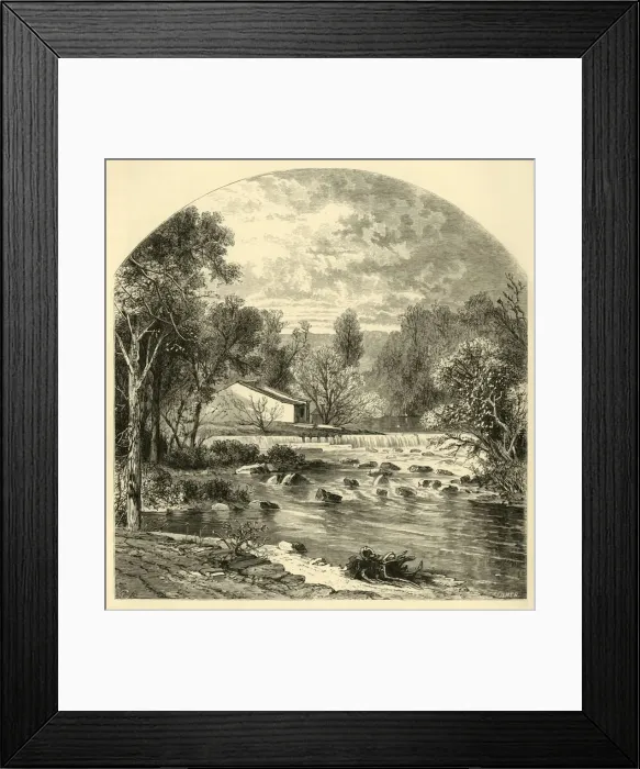 Framed Print : Upper Powder-Works, 1872. Creator: John Filmer Framed Print : Upper Powder-Works, 1872. Creator: John Filmer