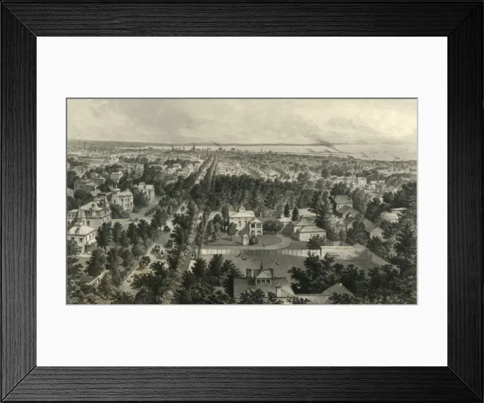 Framed Print : City of Buffalo, 1872. Creator: William Wellstood Framed Print : City of Buffalo, 1872. Creator: William Wellstood