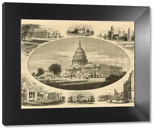 Public Buildings in Washington, 1874. Creator: John Filmer