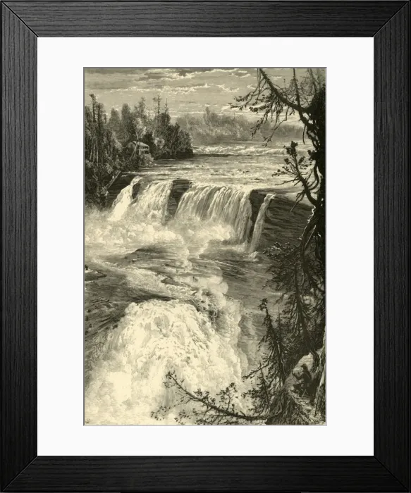 Framed Print : General View of Trenton Falls, from East Bank, 1872. Creator: James L. Langridge Framed Print : General View of Trenton Falls, from East Bank, 1872. Creator: James L. Langridge